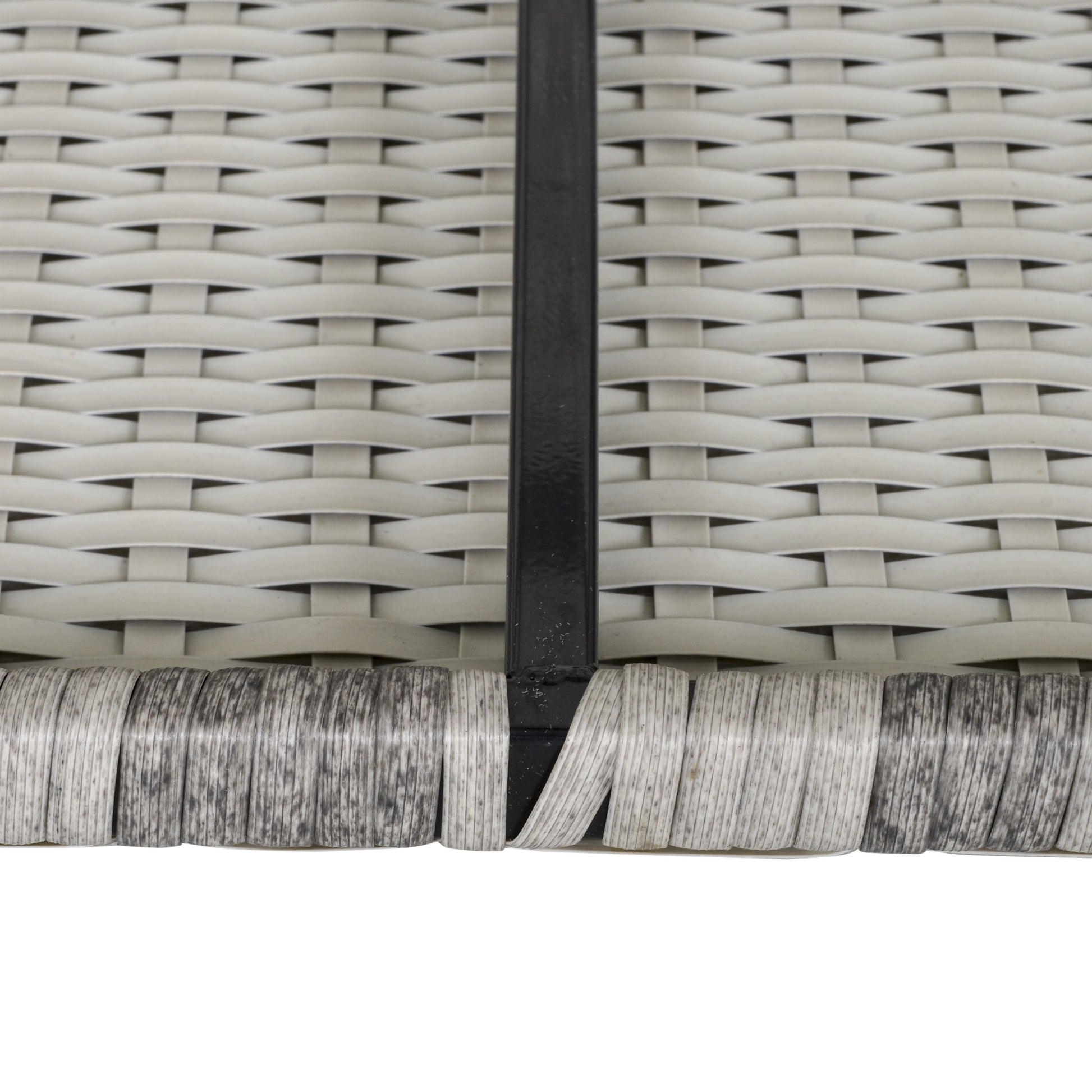 Garden Outdoor Rattan Corner Sofa,Single Sofa,Coffee Table Grey/Deep Grey