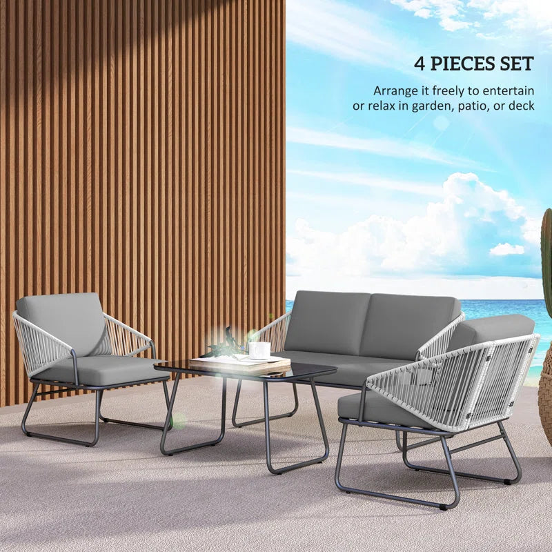 Rattan Sofa Set