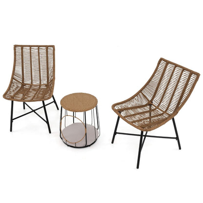 3 Piece Outdoor Furniture Set with Pet House