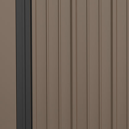 Outsunny Outdoor Storage Shed W/ Lockable Door for Garden, Brown