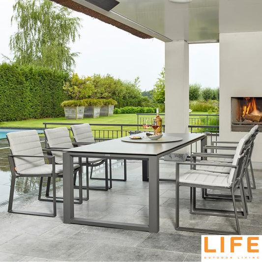Kiama 7 Piece Dining Set with Ceramic Dining Table