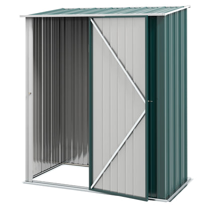 Outdoor Storage Shed Steel Garden Shed W/ Lockable Door for Garden