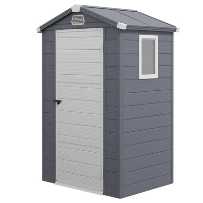 Anglique 4 Ft. W X 3 Ft. D Aluminium/Polypropylene Plastic Steep Slope Garden Shed