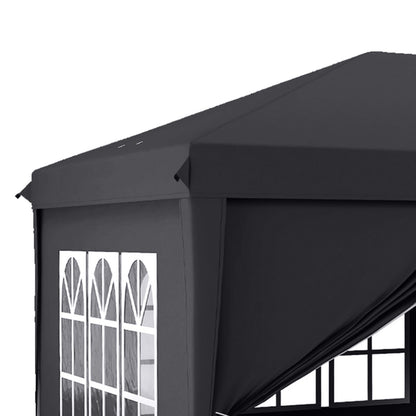 Outsunny 3 X 6M Pop up Gazebo Height Adjustable Party Tent W/ Storage Bag Grey