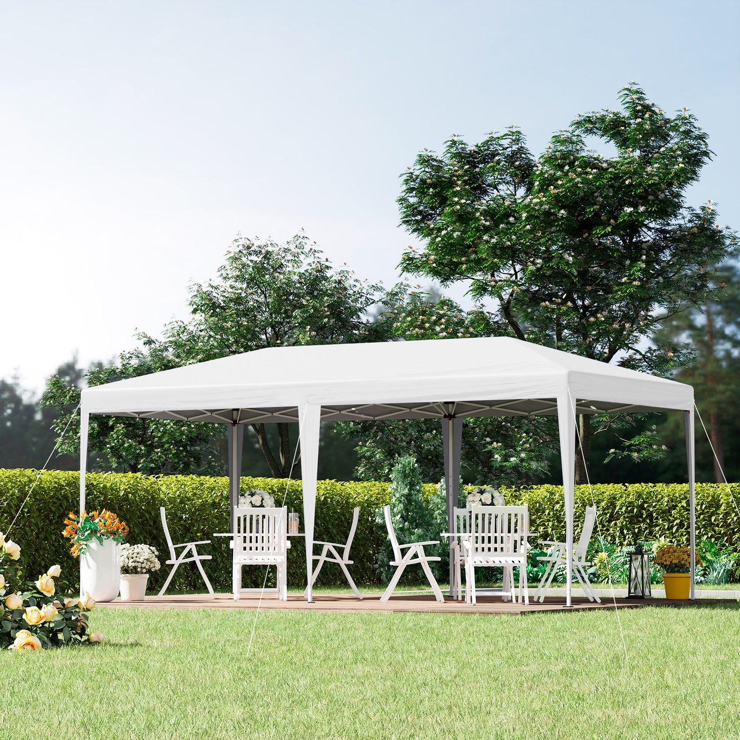 6 X 3M Garden Large Gazebo Canopy Waterproof Outdoor Party Tent Marquee