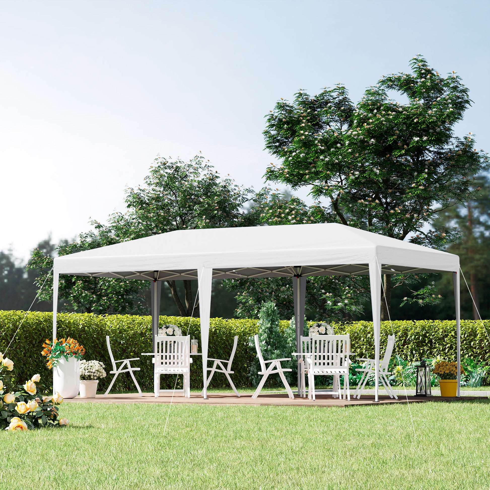 6 X 3M Garden Large Gazebo Canopy Waterproof Outdoor Party Tent Marquee