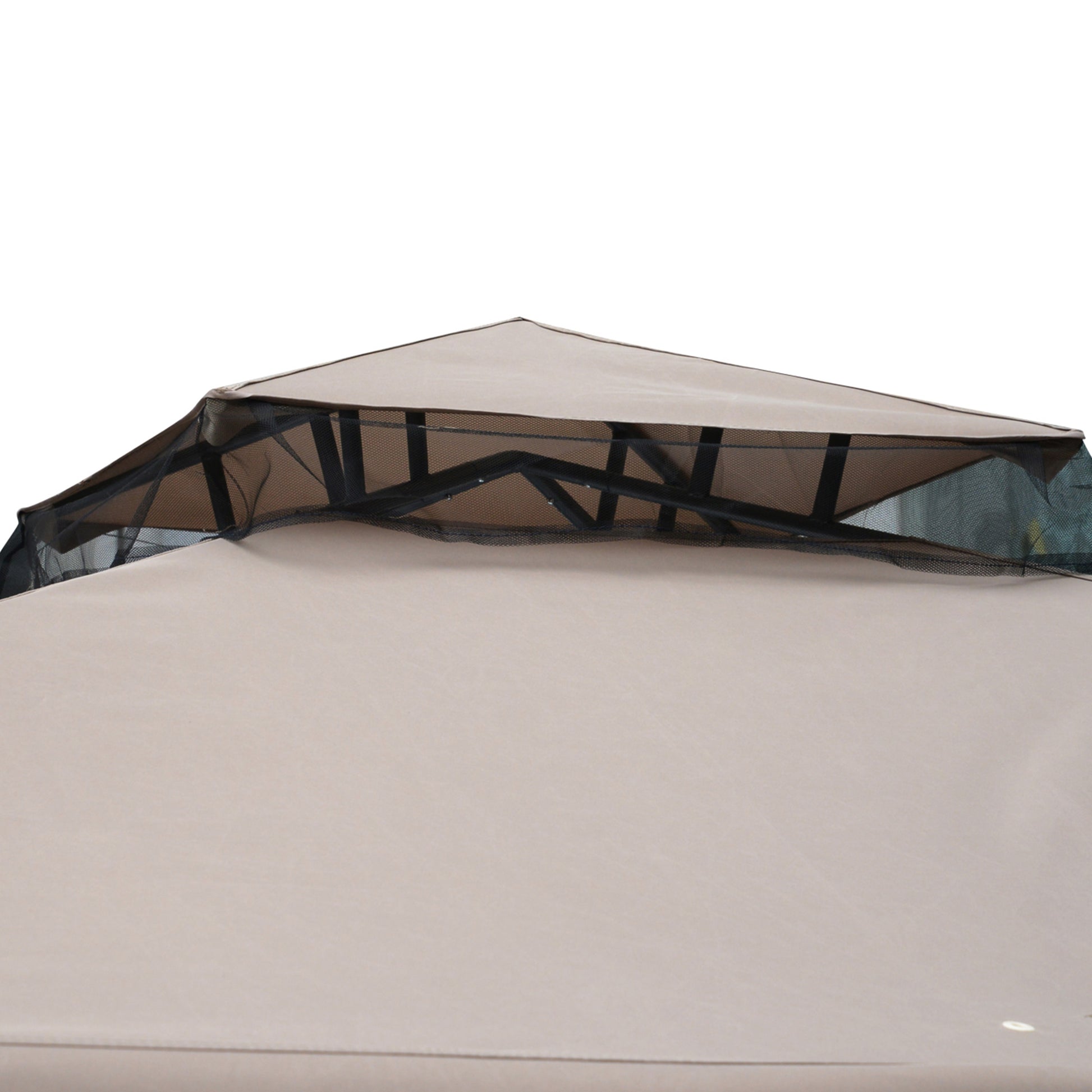 3 X 3(M) Metal Gazebo Outdoor 2-Tier Roof Marquee Party Tent with Netting