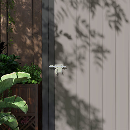 Outdoor Storage Shed Steel Garden Shed W/ Lockable Door for Garden