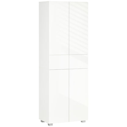 HOMCOM 4-Door Kitchen Cupboard