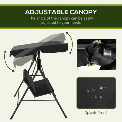 Outsunny Three-Seater Garden Swing Chair