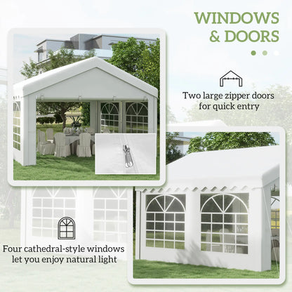 Outsunny 4m x 4m Garden Gazebo