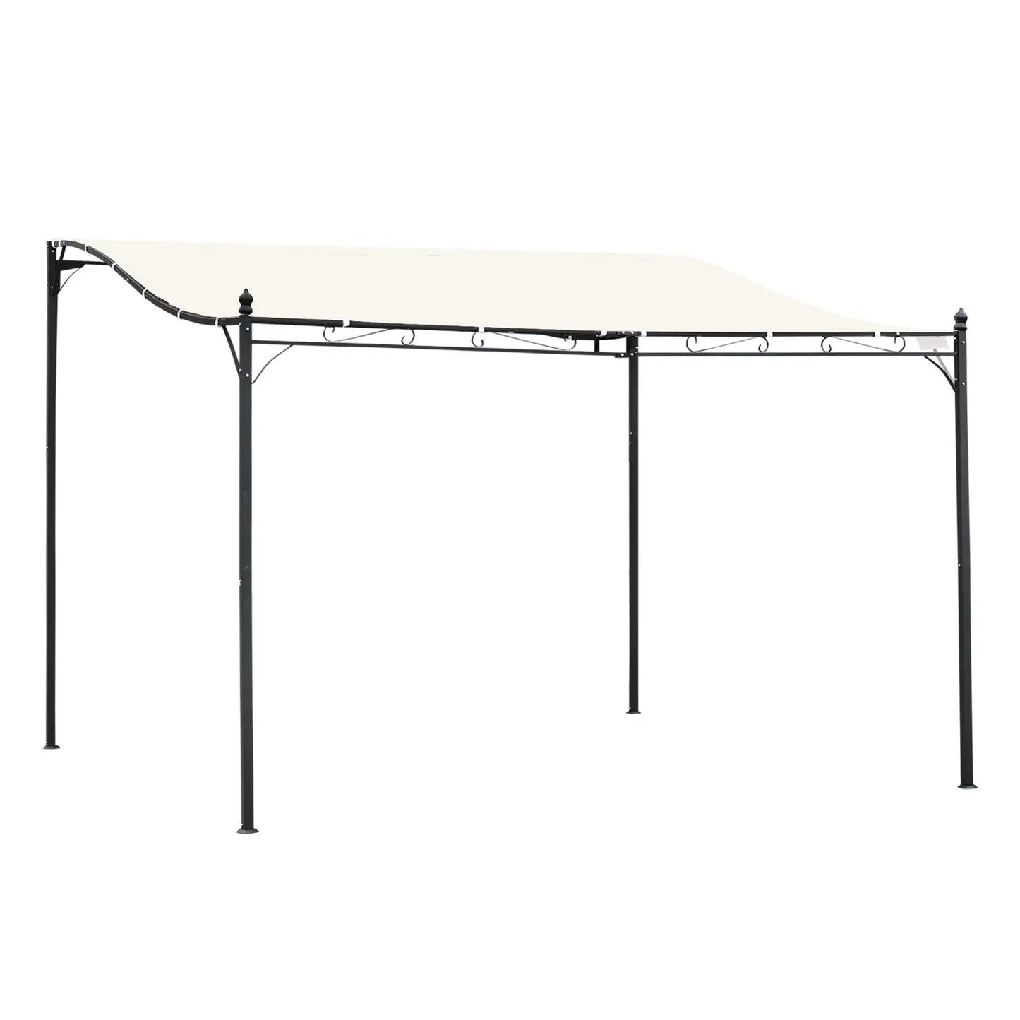 Outsunny 4 x 3 Meters Canopy Metal Wall