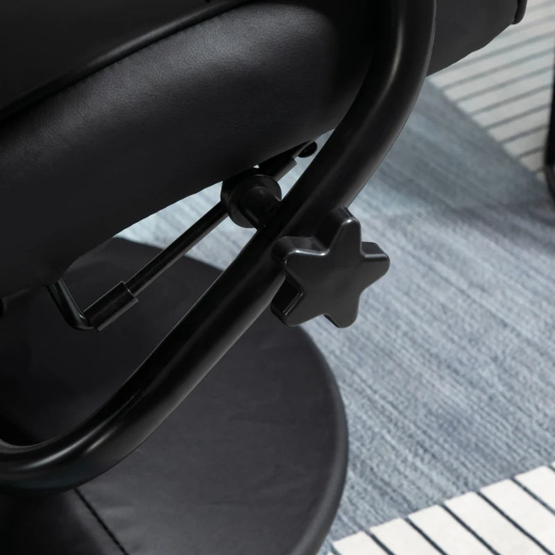 HOMCOM Swivel Recliner Chair and Footstool