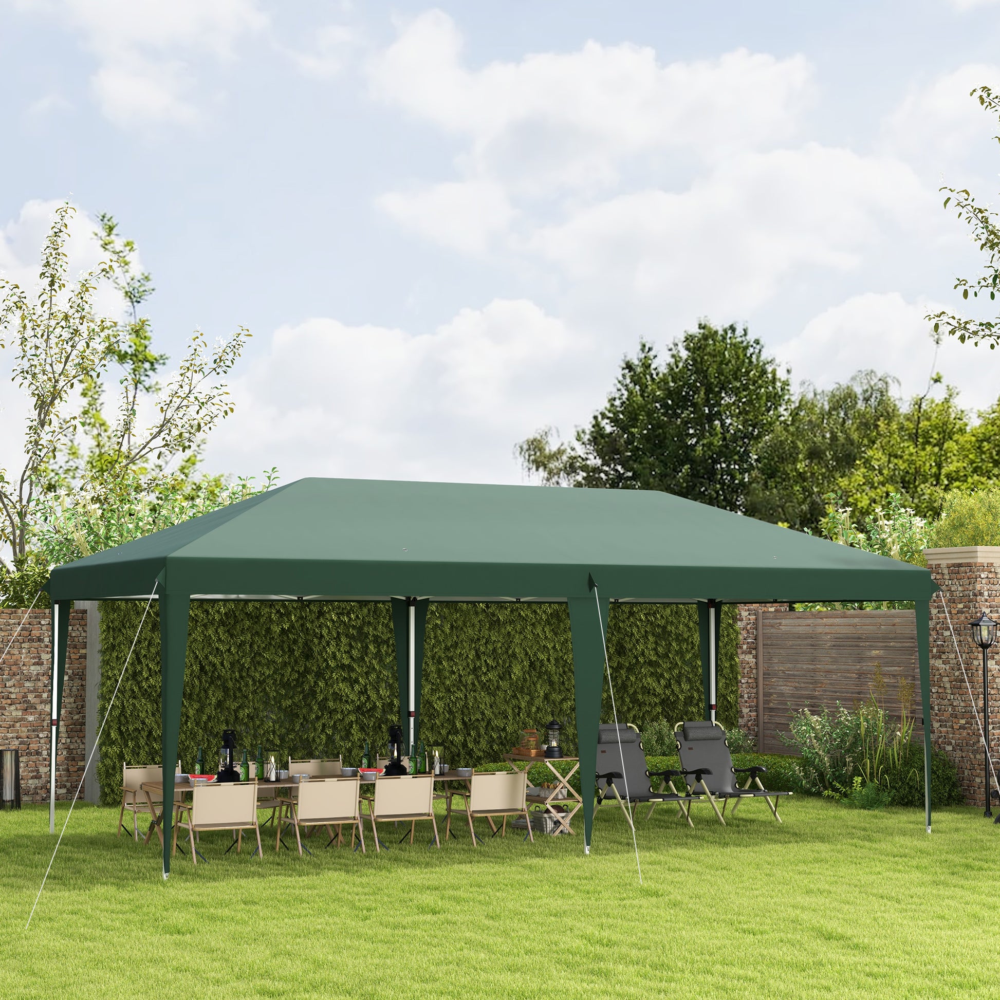 6 X 3M Garden Large Gazebo Canopy Waterproof Outdoor Party Tent Marquee