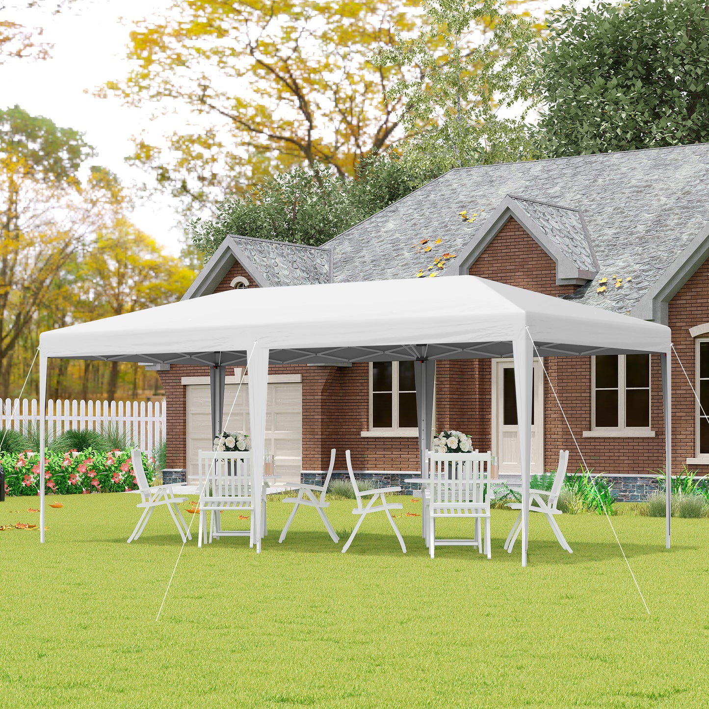 6 X 3M Garden Large Gazebo Canopy Waterproof Outdoor Party Tent Marquee