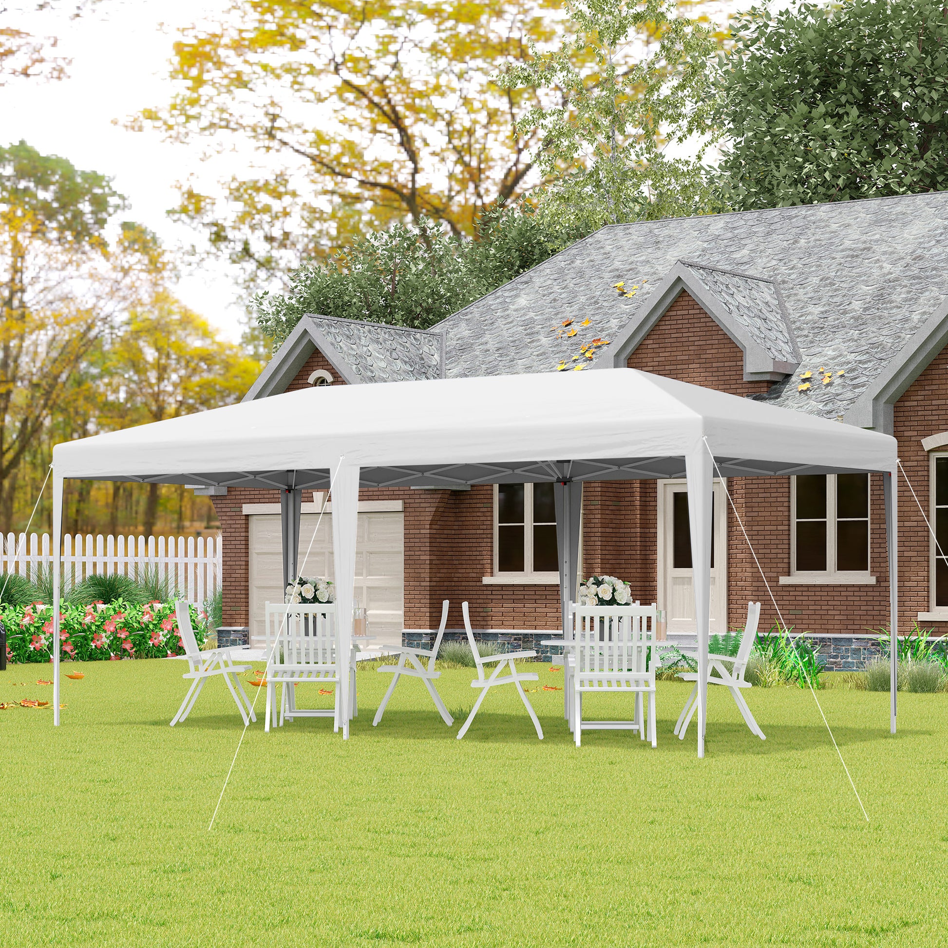 6 X 3M Garden Large Gazebo Canopy Waterproof Outdoor Party Tent Marquee