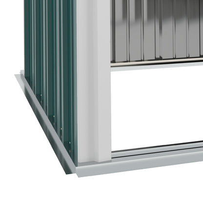 Outdoor Storage Shed Steel Garden Shed W/ Lockable Door for Garden