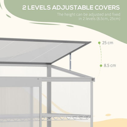 3 Tier Greenhouse Garden Plant Growth Transparent Board 131L X 58W X 140H Cm