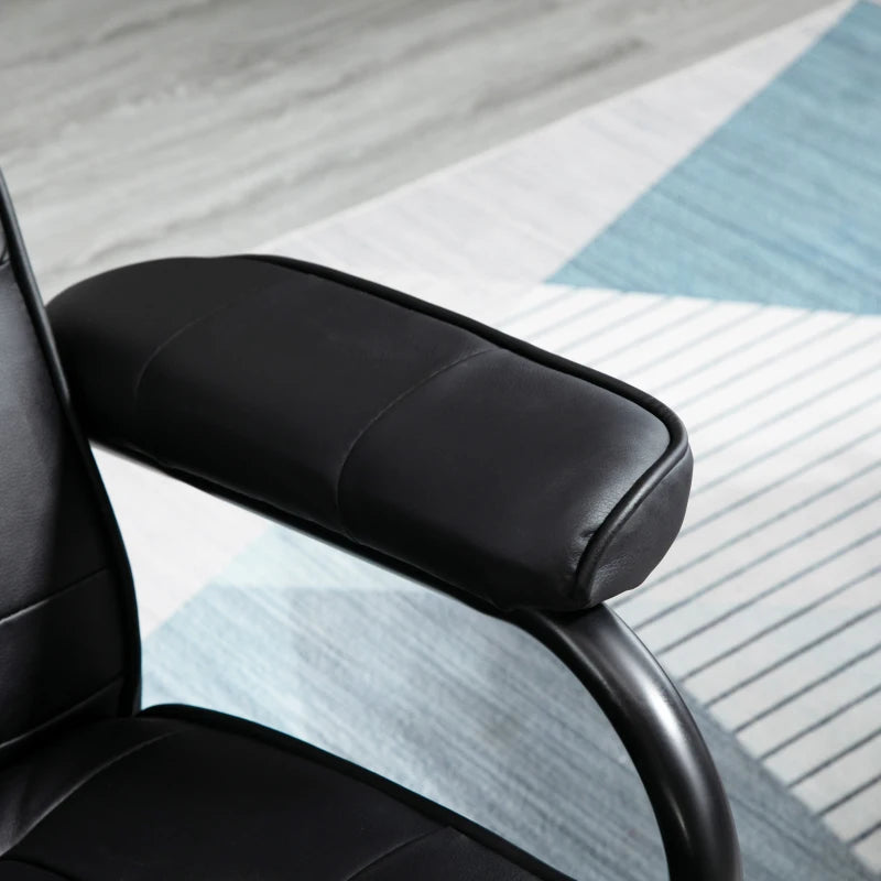 HOMCOM Swivel Recliner Chair and Footstool