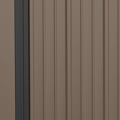 Outdoor Storage Shed Steel Garden Shed W/ Lockable Door for Garden