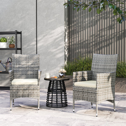 Rattan Chair Patio Sofa Chairs Set Cushioned Outdoor Rattan Furniture Armrests