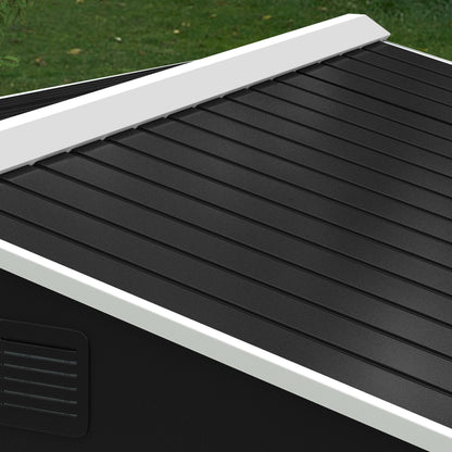 Garden Storage Shed with Ventilation Double Sliding Door Outdoor Tool Box