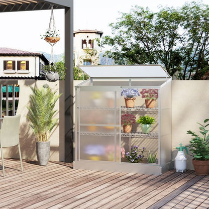 3 Tier Greenhouse Garden Plant Growth Transparent Board 131L X 58W X 140H Cm