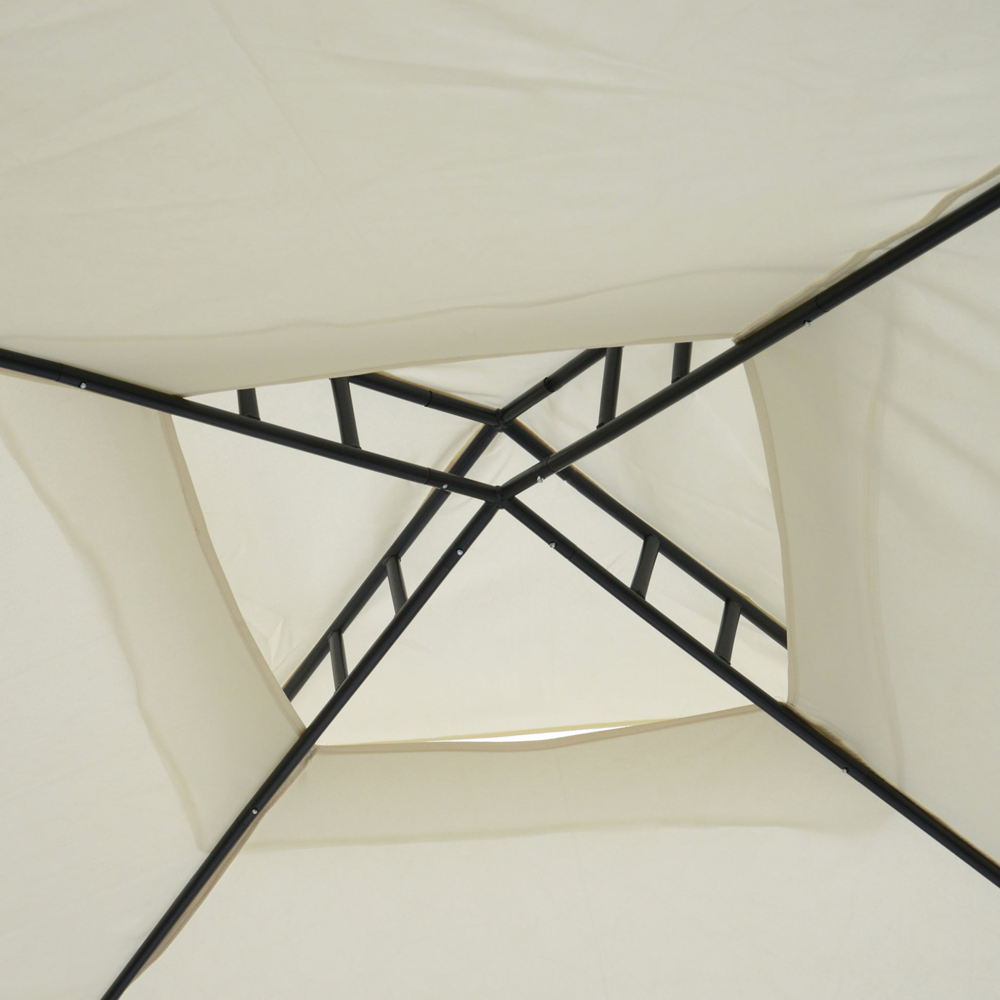 3 X 3(M) Metal Gazebo Outdoor 2-Tier Roof Marquee Party Tent with Netting