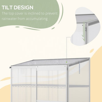 3 Tier Greenhouse Garden Plant Growth Transparent Board 131L X 58W X 140H Cm