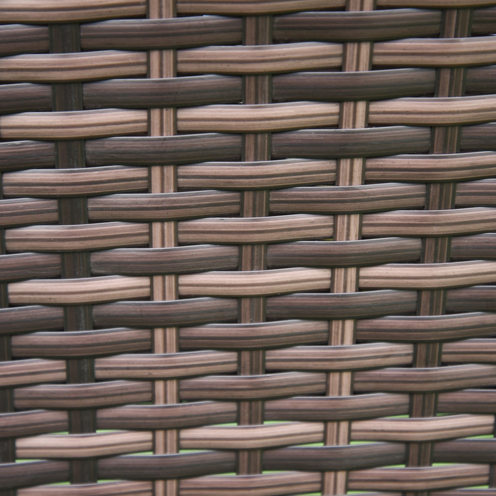 Outsunny Rattan Bistro Set Cushion Patio Garden Chair Table Brown UV Resistant