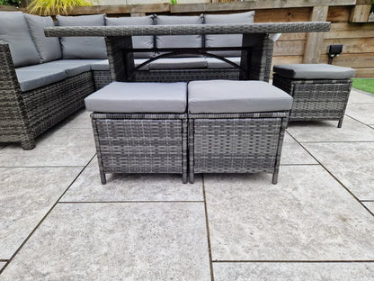 Iraheta 9 Seater Rattan Corner Sofa Set
