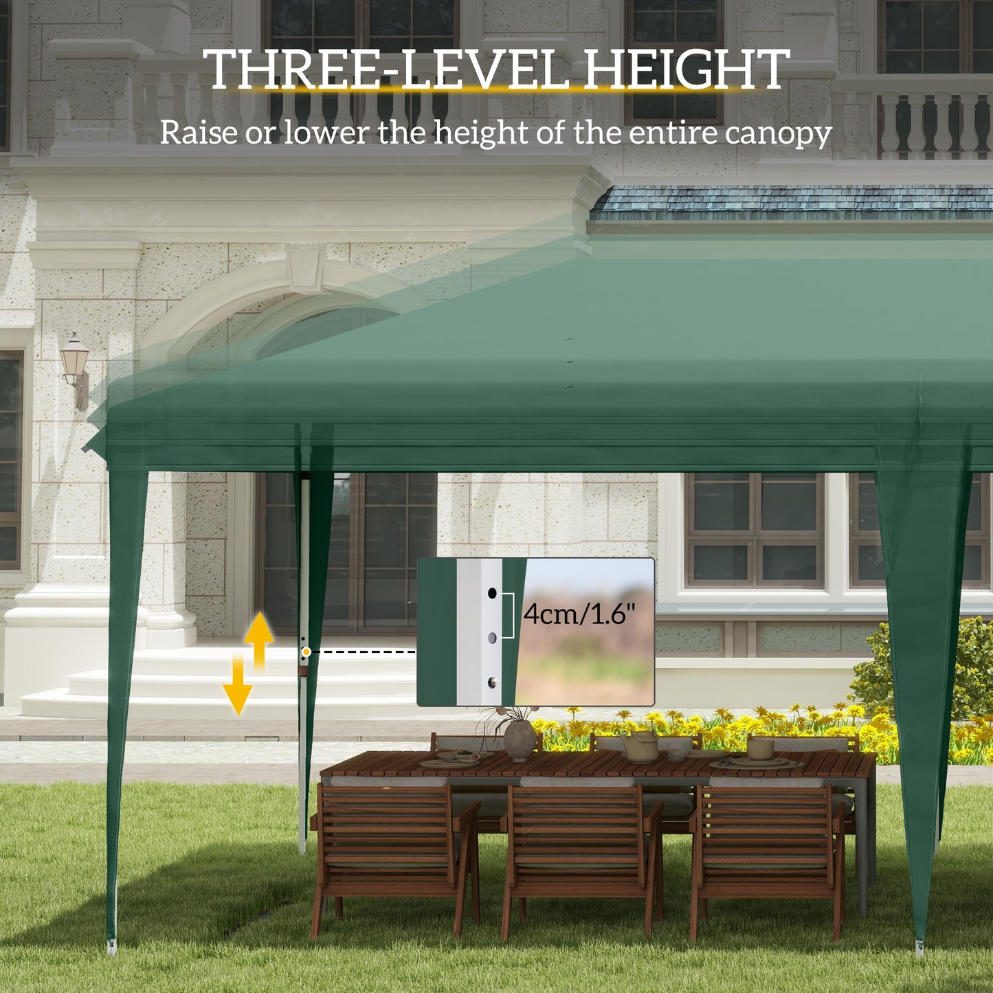 6 X 3M Garden Large Gazebo Canopy Waterproof Outdoor Party Tent Marquee