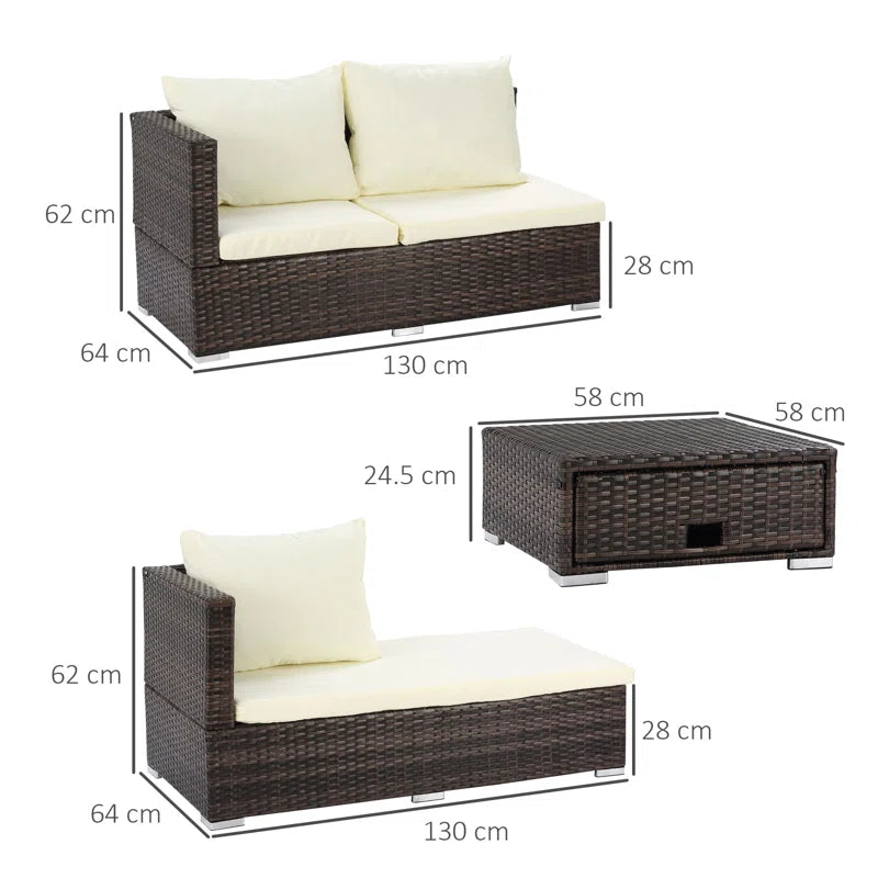 Rattan Sofa Set