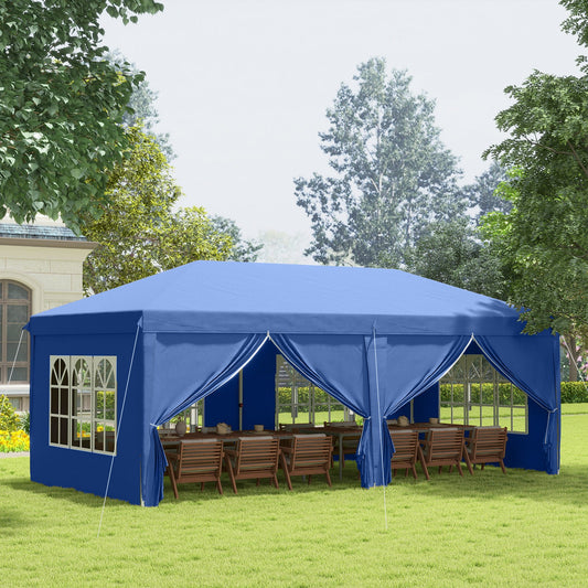 6M X 3M Garden Heavy Duty Pop up Gazebo Marquee Party Tent Wedding Canopy New