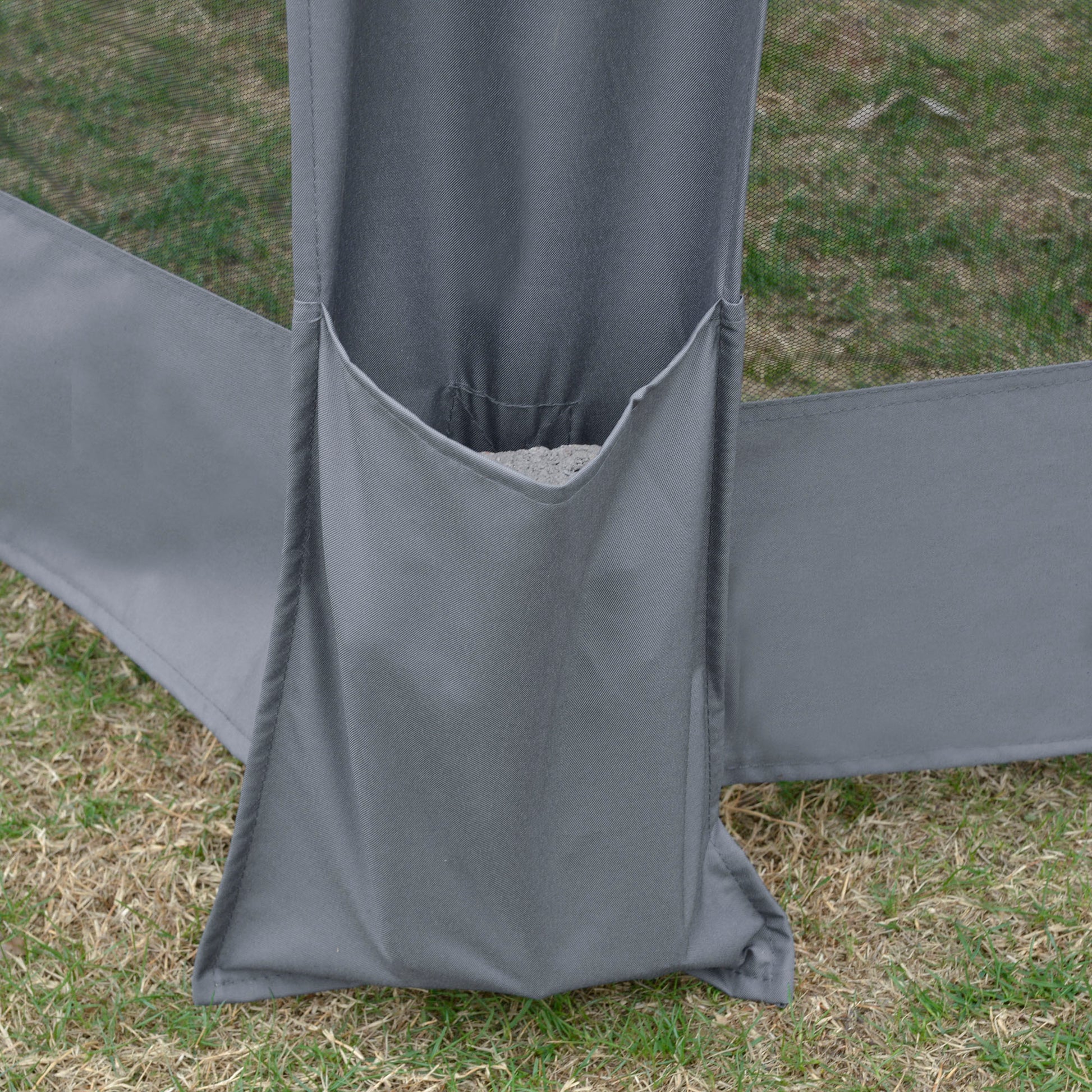 3.2M Outdoor Pop up Gazebo Hexagonal Canopy Tent with Mesh Sidewalls Handy Bag