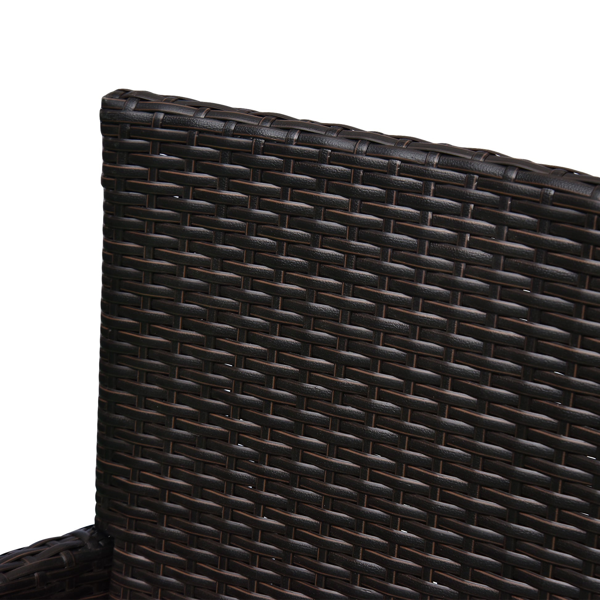 Rattan Chair Patio Sofa Chairs Set Cushioned Outdoor Rattan Furniture Armrests