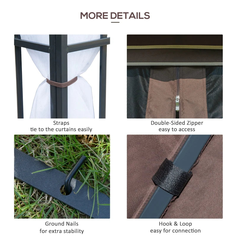 Outsunny 3 x 3(m) Patio Gazebo