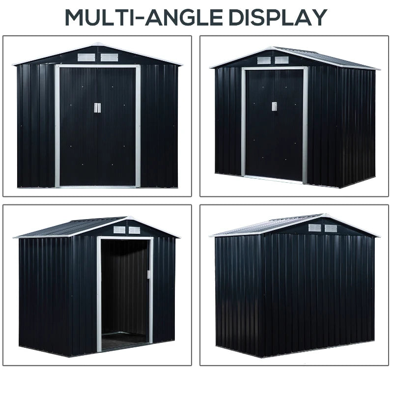 Outsunny 7 x 4ft Metal Garden Shed