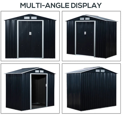 Outsunny 7 x 4ft Metal Garden Shed