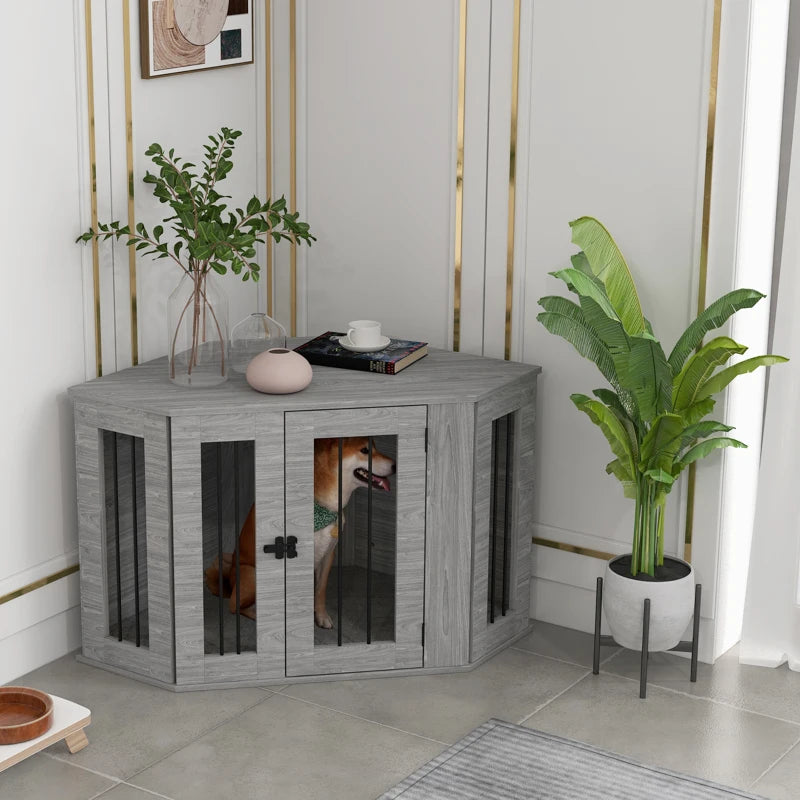 PawHut 2 in 1 Dog Crate Furniture Side Table