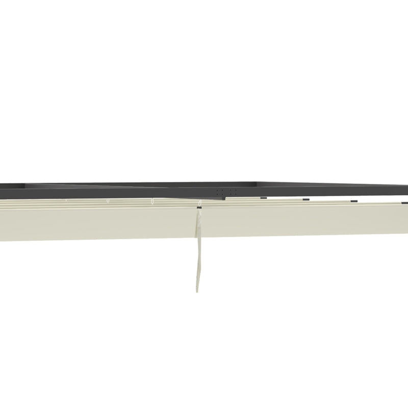 Outsunny 4 x 3(m) Outdoor Pergola Retractable Canopy Wall Mounted