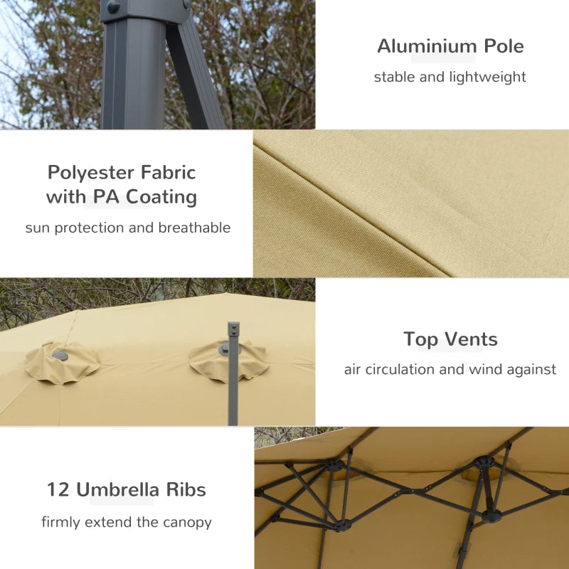 Outsunny 4.5 m Patio Parasol