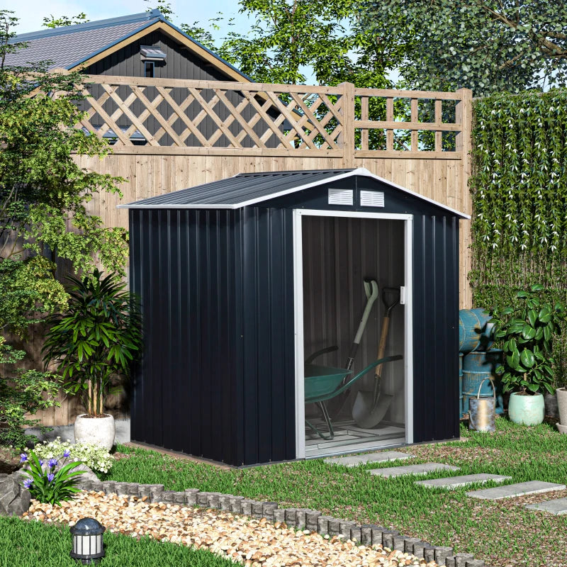 Outsunny 7 x 4ft Metal Garden Shed