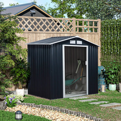Outsunny 7 x 4ft Metal Garden Shed