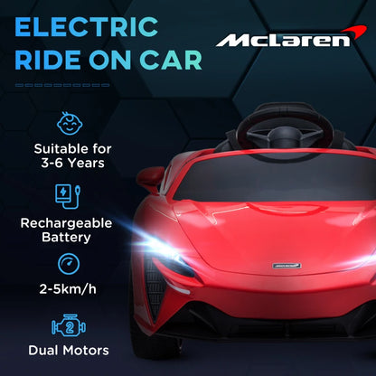 HOMCOM McLaren Licensed Kids Electric Ride-On Car